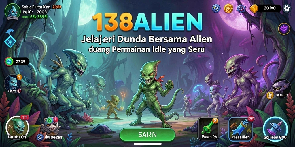 Tampilan gameplay <strong>138ALIEN</strong> yang menarik dan cerah.