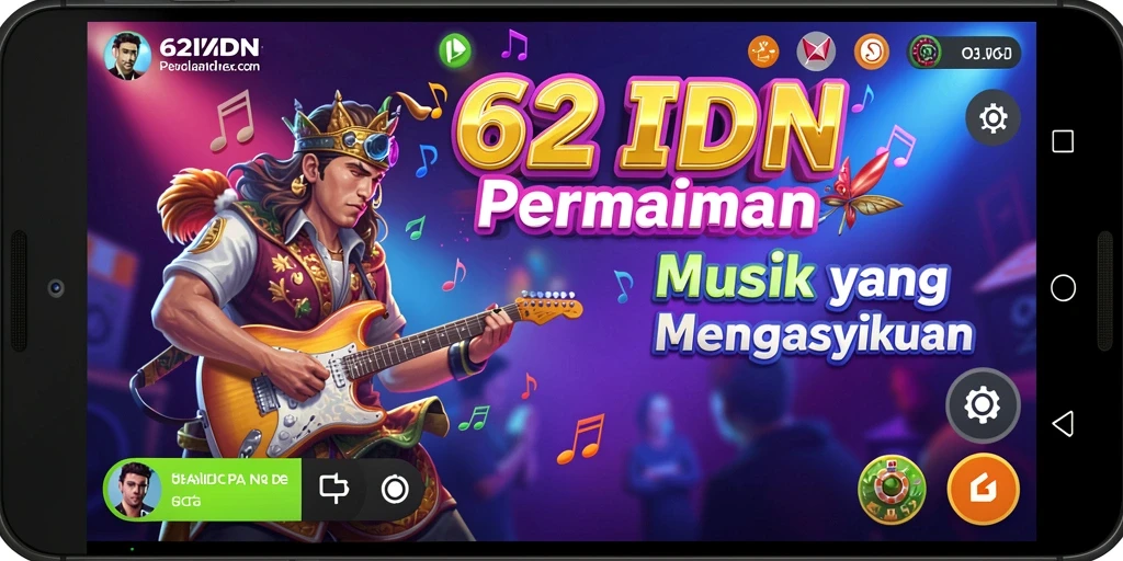 Screenshot gameplay 62IDN yang menunjukkan pengalaman bermain musik