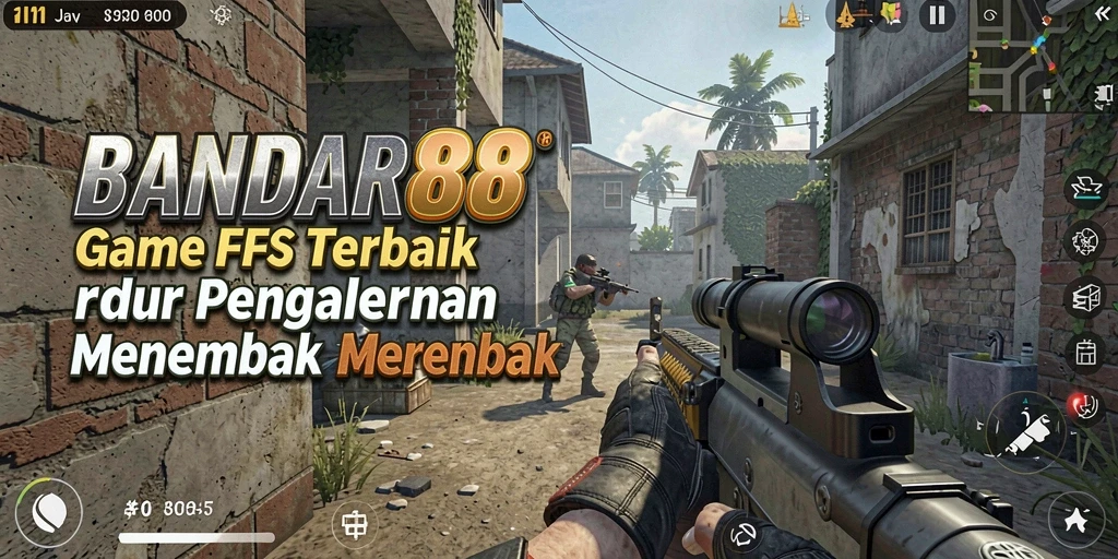 Tangkapan layar menunjukkan aksi cepat dalam game FPS BANDAR88.