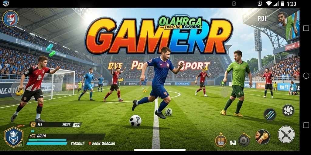 Tangkapan layar GAMERP menampilkan aksi seru dalam berbagai olahraga.
