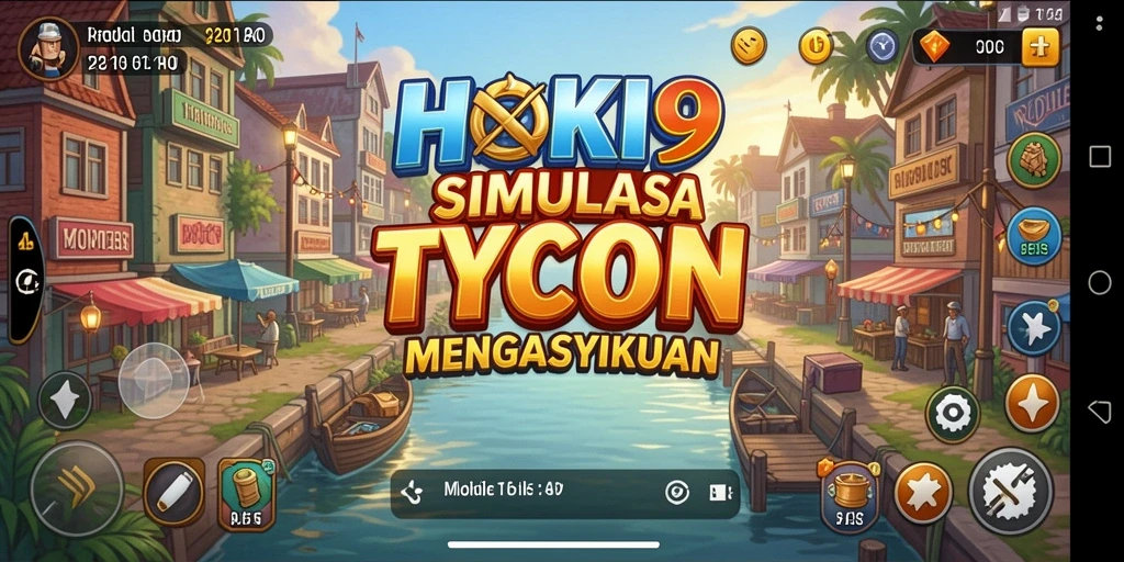 Tangkapan layar HOKI9 menampilkan gameplay seru dalam membangun bisnis.
