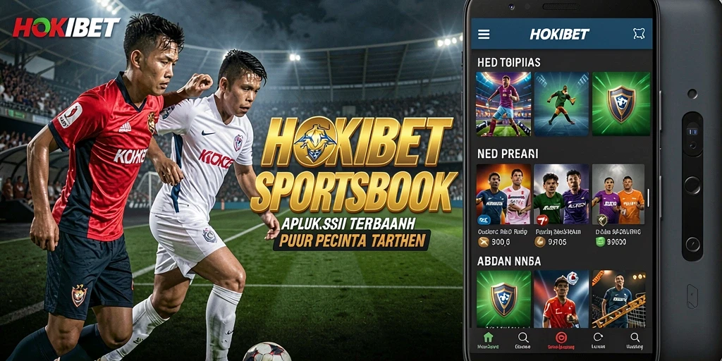 Screenshot HOKIBET menampilkan antarmuka taruhan olahraga yang menarik.