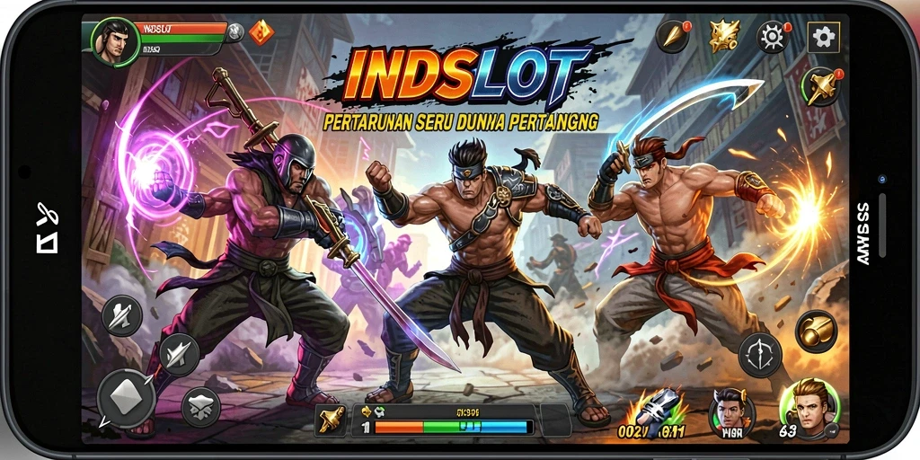 Tampilan menarik dari gameplay Fighting yang seru di INDSLOT.