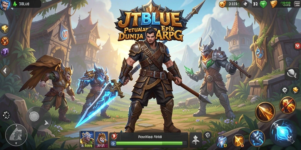 Screenshot utama menampilkan gameplay seru di dunia ARPG.