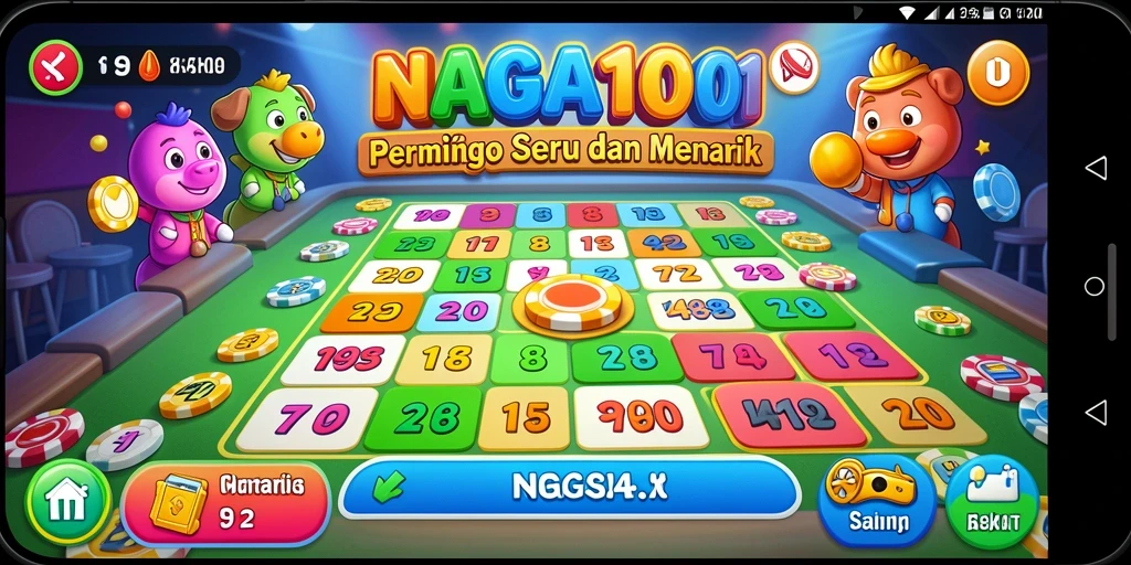 Tampilan gameplay Bingo yang seru di NAGA1001.