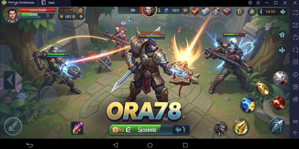 Tampilan gameplay ORA78 yang menantang dan strategis.
