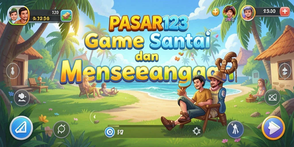 Tampilan gameplay PASAR123 yang menyenangkan dan penuh warna.