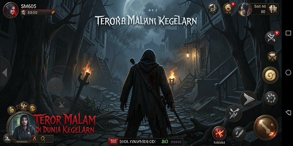 Gameplay SM605 yang menegangkan dan menyeramkan.