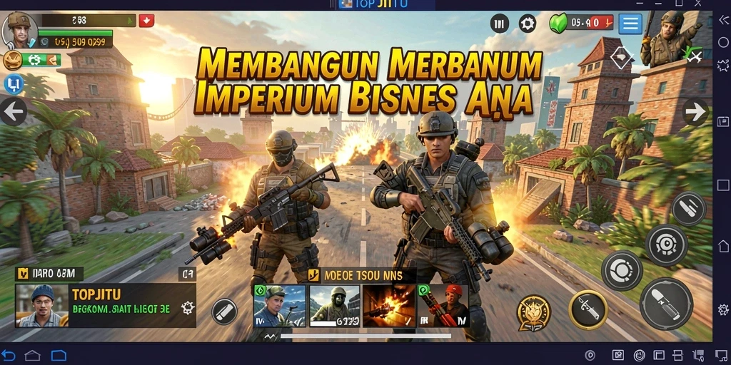 Tampilan gameplay seru dalam membangun imperium bisnis.