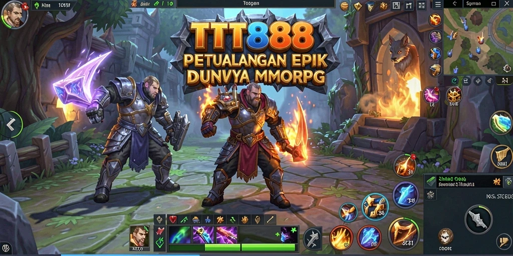 Tampilan gameplay menakjubkan di dunia TTT888 yang luas.