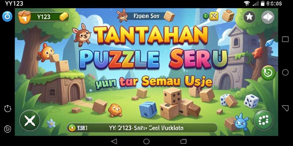 Tampilan permainan puzzle yang menarik dan interaktif.